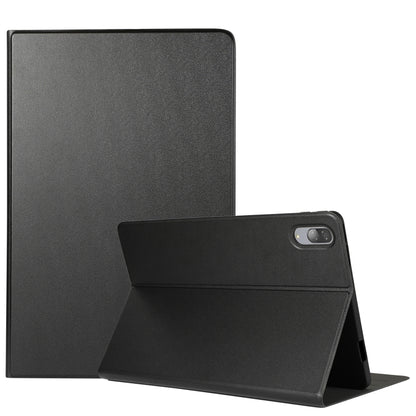For Lenovo Tab P11 Pro (TB-XJ706F) Voltage Craft Texture TPU Horizontal Flip Protective Case with Holder(Black) - Lenovo by buy2fix | Online Shopping UK | buy2fix