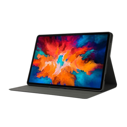 For Lenovo Tab P11 Pro (TB-XJ706F) Voltage Craft Texture TPU Horizontal Flip Protective Case with Holder(Black) - Lenovo by buy2fix | Online Shopping UK | buy2fix