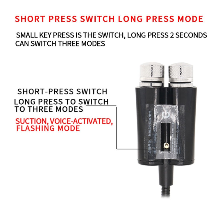 Car Two-color USB Star Dome Light Atmosphere Laser Projection Decorative Light, Voice Control Version(Red Green) by buy2fix