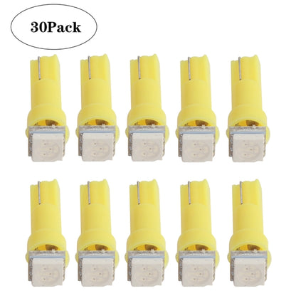 30 PCS T5 1LED SMD-5050 Car Modification LED Indicator Light Yellow Light - Clearance Lights by buy2fix | Online Shopping UK | buy2fix
