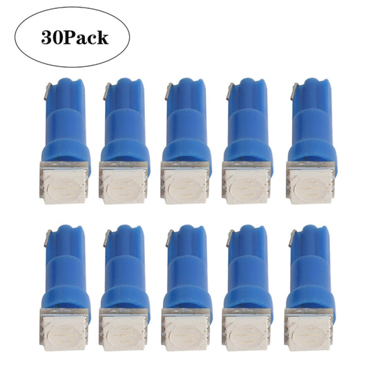 30 PCS T5 1LED SMD-5050 Car Modification LED Indicator Light Blue Light - Clearance Lights by buy2fix | Online Shopping UK | buy2fix