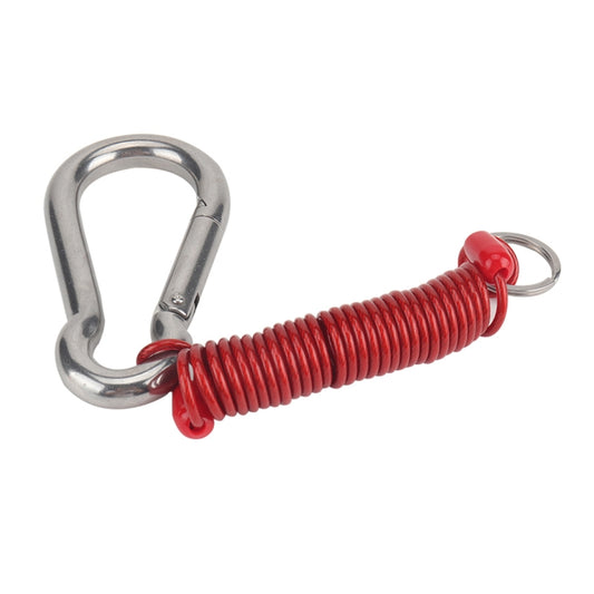 RV Trailer Spring Safety Rope Breakaway Cable, Safety Buckle Size:M8 x 80mm(Red) - Towing Bars by buy2fix | Online Shopping UK | buy2fix