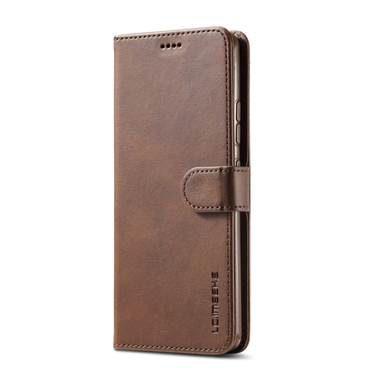 For Samsung Galaxy A42 5G LC.IMEEKE Calf Texture Horizontal Flip Leather Case with Holder & Card Slots & Wallet(Brown) - Galaxy Phone Cases by LC.IMEEKE | Online Shopping UK | buy2fix