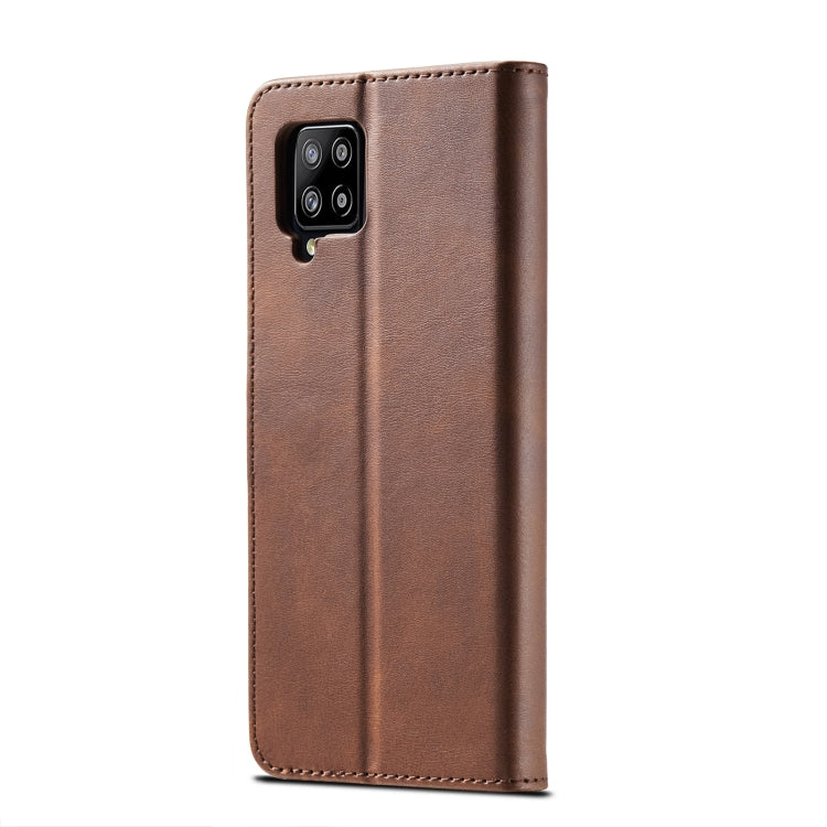 For Samsung Galaxy A42 5G LC.IMEEKE Calf Texture Horizontal Flip Leather Case with Holder & Card Slots & Wallet(Brown) - Galaxy Phone Cases by LC.IMEEKE | Online Shopping UK | buy2fix