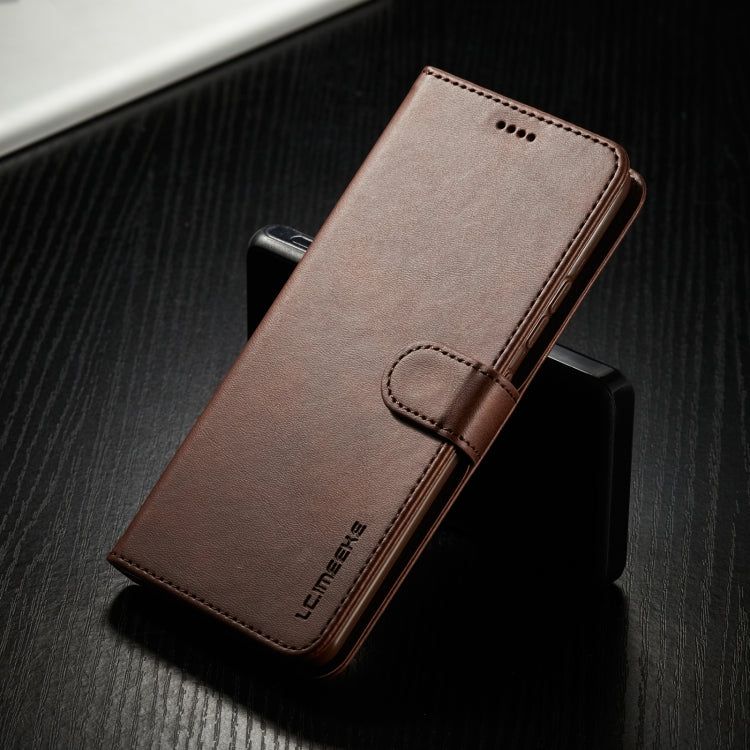 For Samsung Galaxy A42 5G LC.IMEEKE Calf Texture Horizontal Flip Leather Case with Holder & Card Slots & Wallet(Brown) - Galaxy Phone Cases by LC.IMEEKE | Online Shopping UK | buy2fix