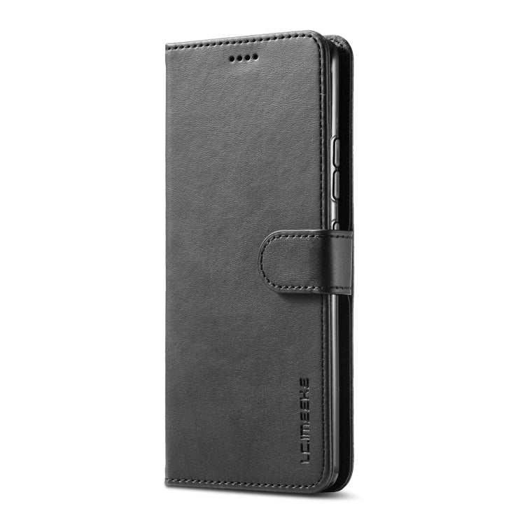 For Samsung Galaxy A42 5G LC.IMEEKE Calf Texture Horizontal Flip Leather Case with Holder & Card Slots & Wallet(Black) - Galaxy Phone Cases by LC.IMEEKE | Online Shopping UK | buy2fix