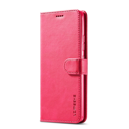 For Samsung Galaxy A42 5G LC.IMEEKE Calf Texture Horizontal Flip Leather Case with Holder & Card Slots & Wallet(Red) - Galaxy Phone Cases by LC.IMEEKE | Online Shopping UK | buy2fix