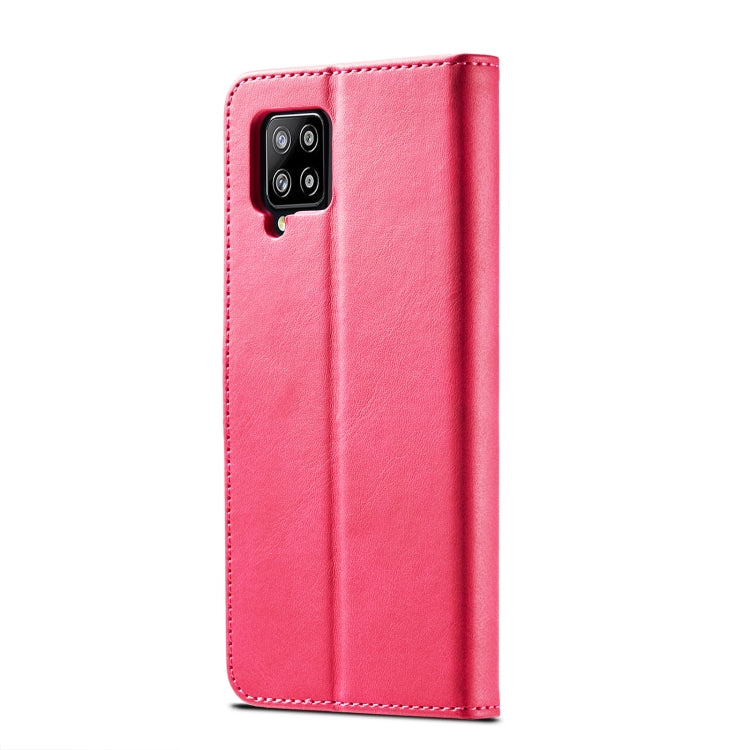 For Samsung Galaxy A42 5G LC.IMEEKE Calf Texture Horizontal Flip Leather Case with Holder & Card Slots & Wallet(Red) - Galaxy Phone Cases by LC.IMEEKE | Online Shopping UK | buy2fix