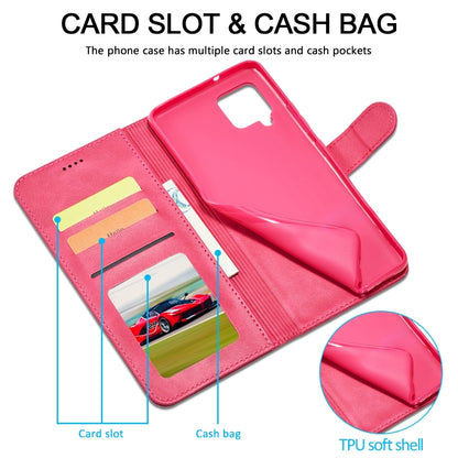 For Samsung Galaxy A42 5G LC.IMEEKE Calf Texture Horizontal Flip Leather Case with Holder & Card Slots & Wallet(Red) - Galaxy Phone Cases by LC.IMEEKE | Online Shopping UK | buy2fix