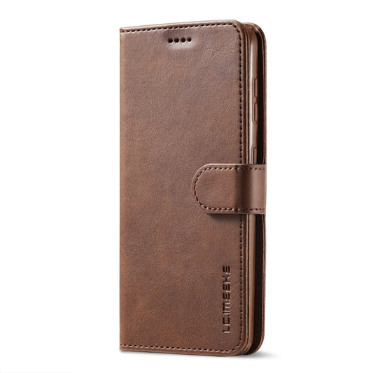 For Samsung Galaxy S21 5G LC.IMEEKE Calf Texture Horizontal Flip Leather Case with Holder & Card Slots & Wallet(Brown) - Galaxy S21 5G Cases by LC.IMEEKE | Online Shopping UK | buy2fix