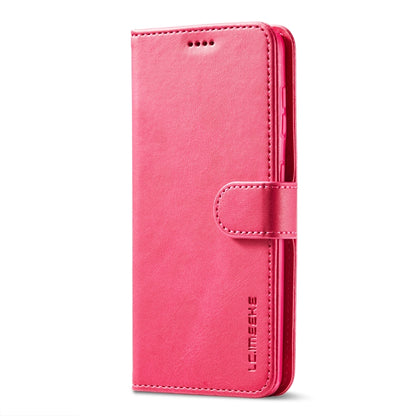 For Samsung Galaxy S21 5G LC.IMEEKE Calf Texture Horizontal Flip Leather Case with Holder & Card Slots & Wallet(Red) - Galaxy S21 5G Cases by LC.IMEEKE | Online Shopping UK | buy2fix