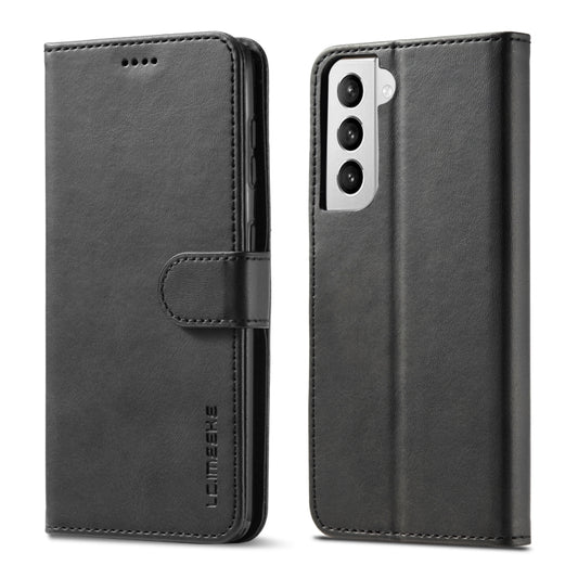 For Samsung Galaxy S21+ 5G LC.IMEEKE Calf Texture Horizontal Flip Leather Case with Holder & Card Slots & Wallet(Black) - Galaxy S21+ 5G Cases by LC.IMEEKE | Online Shopping UK | buy2fix