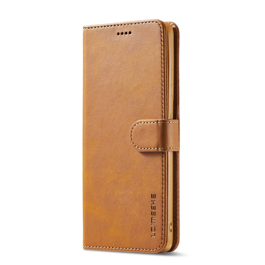 For Samsung Galaxy S21 Ultra 5G LC.IMEEKE Calf Texture Horizontal Flip Leather Case with Holder & Card Slots & Wallet(Yellow) - Galaxy S21 Ultra 5G Cases by LC.IMEEKE | Online Shopping UK | buy2fix