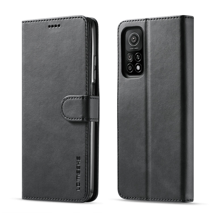 For Xiaomi Mi 10 5G / Mi 10T Pro 5G LC.IMEEKE Calf Texture Horizontal Flip Leather Case with Holder & Card Slots & Wallet(Black) by LC.IMEEKE