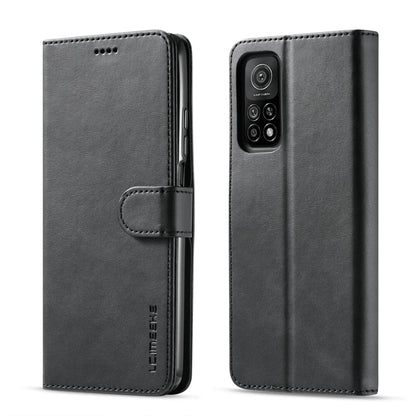 For Xiaomi Mi 10 5G / Mi 10T Pro 5G LC.IMEEKE Calf Texture Horizontal Flip Leather Case with Holder & Card Slots & Wallet(Black) by LC.IMEEKE