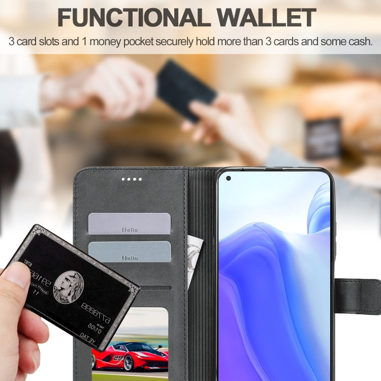 For Xiaomi Mi 10 5G / Mi 10T Pro 5G LC.IMEEKE Calf Texture Horizontal Flip Leather Case with Holder & Card Slots & Wallet(Black) by LC.IMEEKE