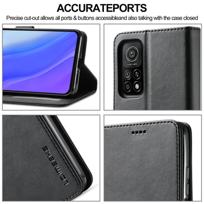For Xiaomi Mi 10 5G / Mi 10T Pro 5G LC.IMEEKE Calf Texture Horizontal Flip Leather Case with Holder & Card Slots & Wallet(Black) by LC.IMEEKE