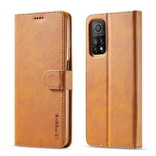 For Xiaomi Mi 10 5G / Mi 10T Pro 5G LC.IMEEKE Calf Texture Horizontal Flip Leather Case with Holder & Card Slots & Wallet(Yellow) - Xiaomi Cases by LC.IMEEKE | Online Shopping UK | buy2fix