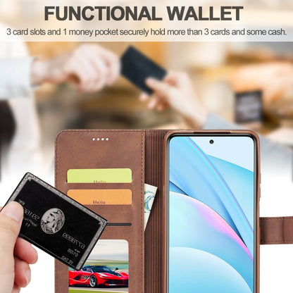 For Xiaomi Mi 10T Lite 5G LC.IMEEKE Calf Texture Horizontal Flip Leather Case with Holder & Card Slots & Wallet(Brown) - Xiaomi Cases by LC.IMEEKE | Online Shopping UK | buy2fix
