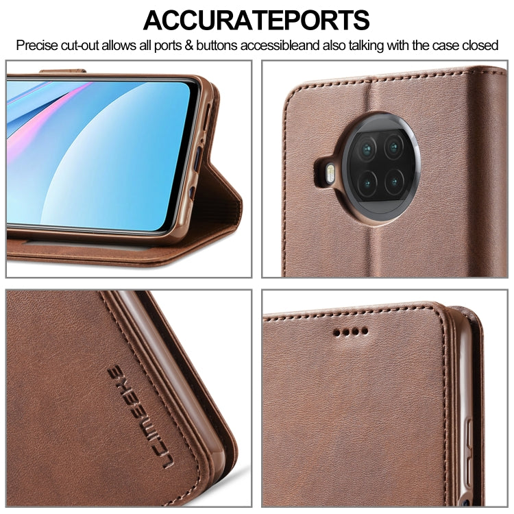 For Xiaomi Mi 10T Lite 5G LC.IMEEKE Calf Texture Horizontal Flip Leather Case with Holder & Card Slots & Wallet(Brown) - Xiaomi Cases by LC.IMEEKE | Online Shopping UK | buy2fix