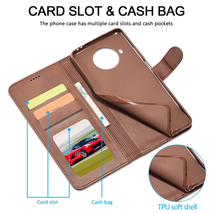 For Xiaomi Mi 10T Lite 5G LC.IMEEKE Calf Texture Horizontal Flip Leather Case with Holder & Card Slots & Wallet(Brown) - Xiaomi Cases by LC.IMEEKE | Online Shopping UK | buy2fix