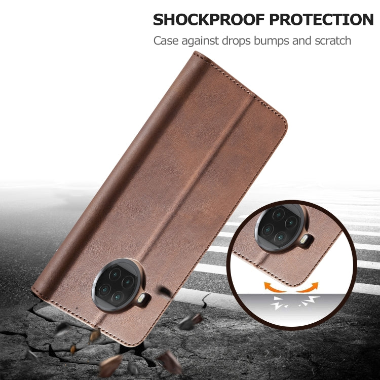 For Xiaomi Mi 10T Lite 5G LC.IMEEKE Calf Texture Horizontal Flip Leather Case with Holder & Card Slots & Wallet(Brown) - Xiaomi Cases by LC.IMEEKE | Online Shopping UK | buy2fix