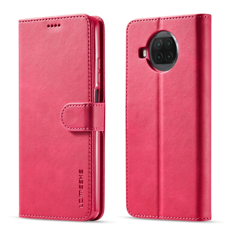 For Xiaomi Mi 10T Lite 5G LC.IMEEKE Calf Texture Horizontal Flip Leather Case with Holder & Card Slots & Wallet(Red) by LC.IMEEKE