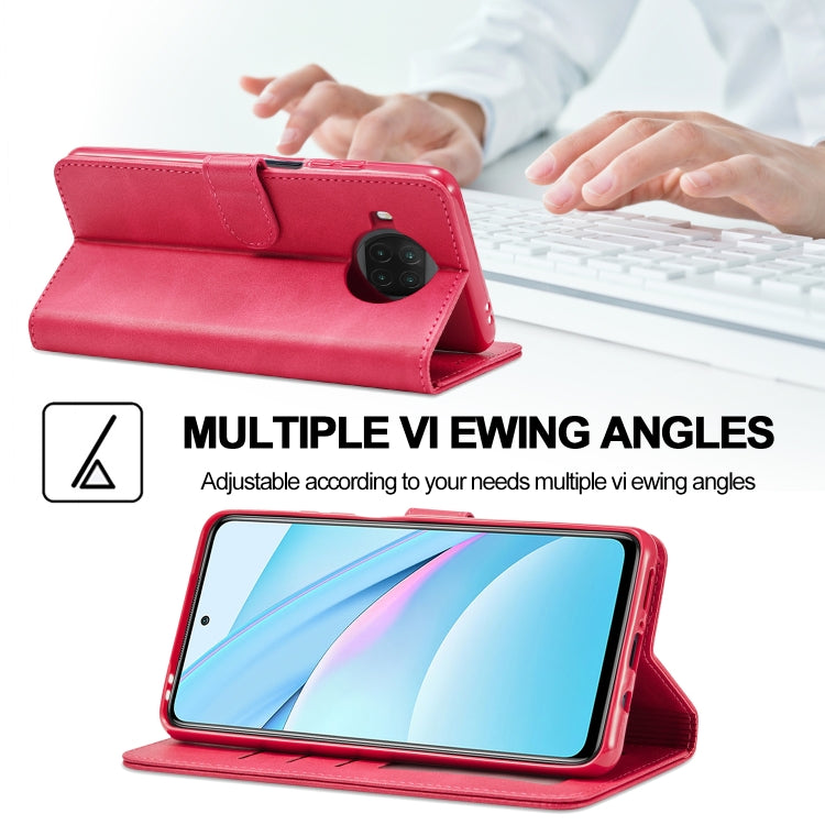 For Xiaomi Mi 10T Lite 5G LC.IMEEKE Calf Texture Horizontal Flip Leather Case with Holder & Card Slots & Wallet(Red) by LC.IMEEKE