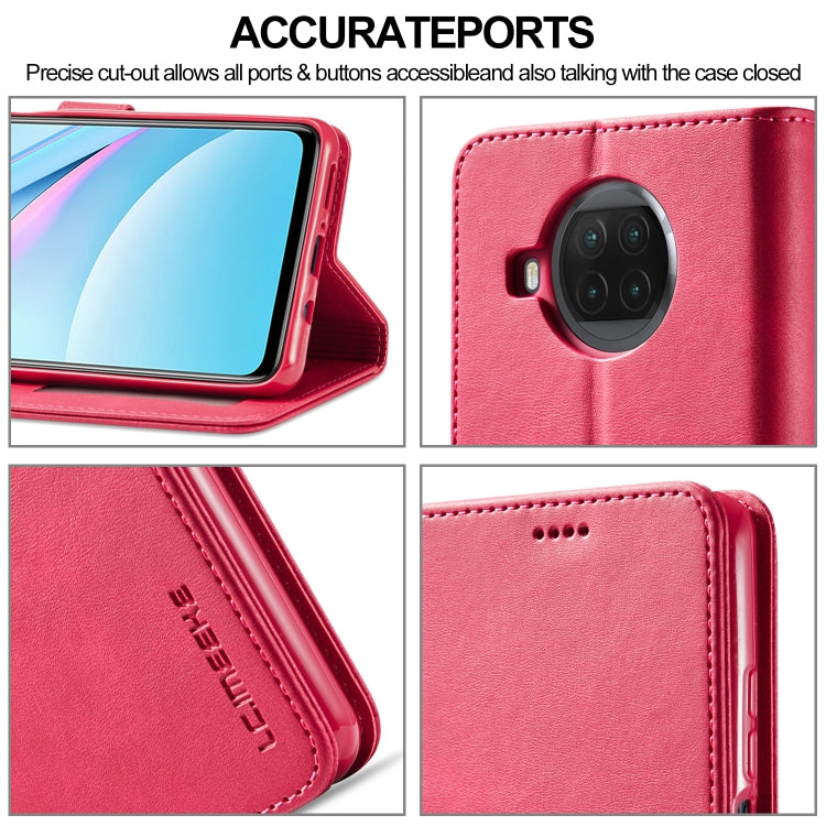 For Xiaomi Mi 10T Lite 5G LC.IMEEKE Calf Texture Horizontal Flip Leather Case with Holder & Card Slots & Wallet(Red) by LC.IMEEKE