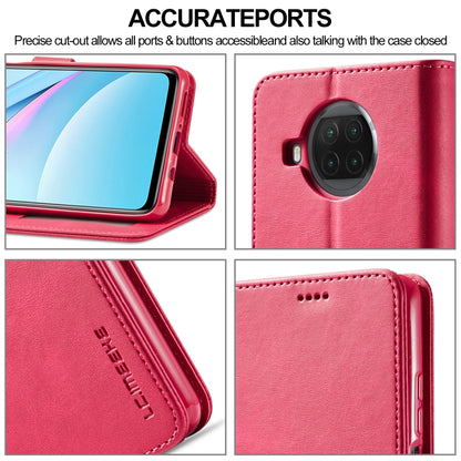 For Xiaomi Mi 10T Lite 5G LC.IMEEKE Calf Texture Horizontal Flip Leather Case with Holder & Card Slots & Wallet(Red) by LC.IMEEKE