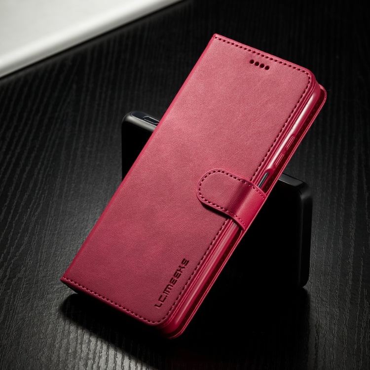 For Xiaomi Mi 10T Lite 5G LC.IMEEKE Calf Texture Horizontal Flip Leather Case with Holder & Card Slots & Wallet(Red) by LC.IMEEKE