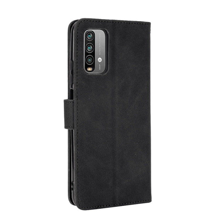 For Xiaomi Redmi Note 9 4G Solid Color Skin Feel Magnetic Buckle Horizontal Flip Calf Texture PU Leather Case with Holder & Card Slots & Wallet(Black) - Xiaomi Cases by buy2fix | Online Shopping UK | buy2fix