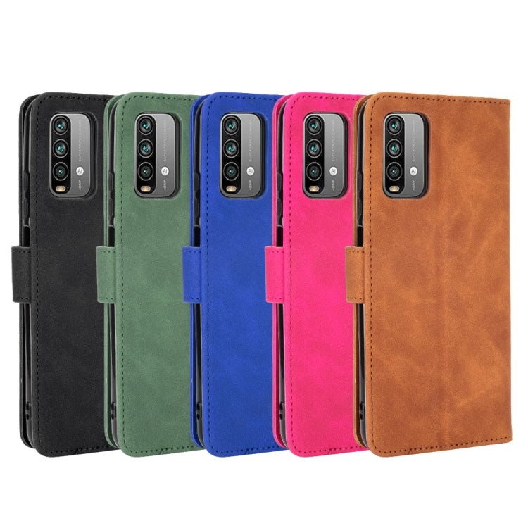 For Xiaomi Redmi Note 9 4G Solid Color Skin Feel Magnetic Buckle Horizontal Flip Calf Texture PU Leather Case with Holder & Card Slots & Wallet(Black) - Xiaomi Cases by buy2fix | Online Shopping UK | buy2fix