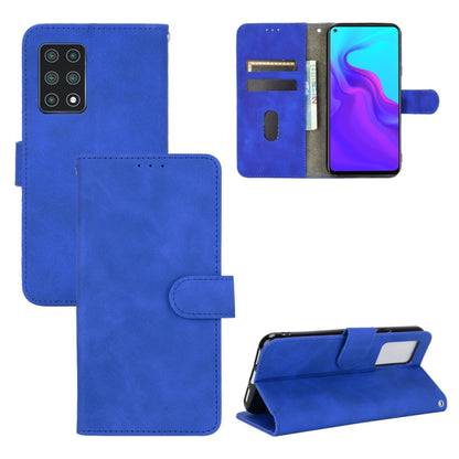 For Cubot X30 Solid Color Skin Feel Magnetic Buckle Horizontal Flip Calf Texture PU Leather Case with Holder & Card Slots & Wallet(Blue) - More Brand by buy2fix | Online Shopping UK | buy2fix