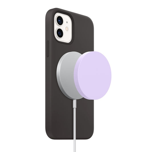 Magsafe Wireless Charger Silicone Protective Case(Light Purple) by buy2fix