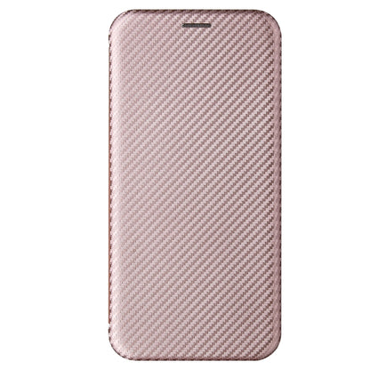 For Samsung Galaxy A52 5G / 4G Carbon Fiber Texture Horizontal Flip TPU + PC + PU Leather Case with Card Slot(Pink) by buy2fix