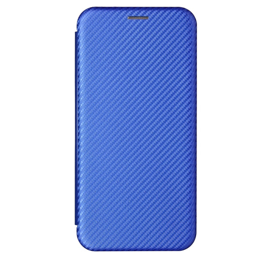 For Samsung Galaxy A52 5G / 4G Carbon Fiber Texture Horizontal Flip TPU + PC + PU Leather Case with Card Slot(Blue) by buy2fix