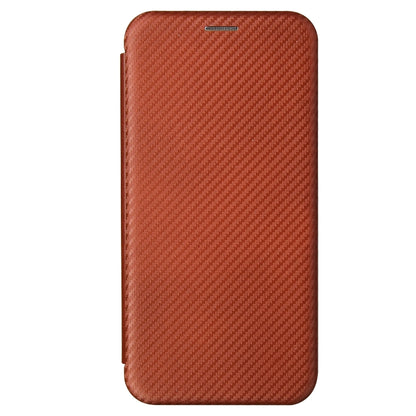 For Samsung Galaxy A52 5G / 4G Carbon Fiber Texture Horizontal Flip TPU + PC + PU Leather Case with Card Slot(Brown) by buy2fix
