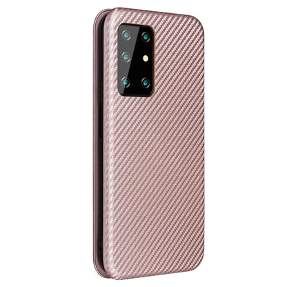 For Cubot X30 Carbon Fiber Texture Horizontal Flip TPU + PC + PU Leather Case with Card Slot(Pink) - More Brand by buy2fix | Online Shopping UK | buy2fix