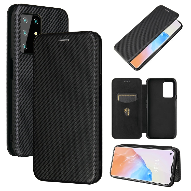 For Cubot X30 Carbon Fiber Texture Horizontal Flip TPU + PC + PU Leather Case with Card Slot(Black) - More Brand by buy2fix | Online Shopping UK | buy2fix