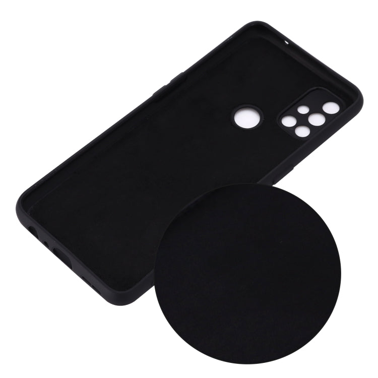 For OnePlus Nord N10 5G Pure Color Liquid Silicone Shockproof Full Coverage Case(Black) - OnePlus Cases by buy2fix | Online Shopping UK | buy2fix