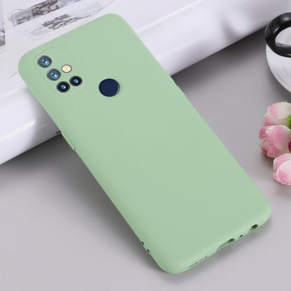 For OnePlus Nord N10 5G Pure Color Liquid Silicone Shockproof Full Coverage Case(Green) - OnePlus Cases by buy2fix | Online Shopping UK | buy2fix