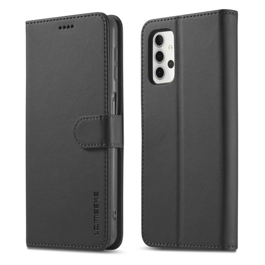 For Samsung Galaxy A32 5G LC.IMEEKE Calf Texture Horizontal Flip Leather Case, with Holder & Card Slots & Wallet & Photo Frame(Black) - Galaxy Phone Cases by LC.IMEEKE | Online Shopping UK | buy2fix