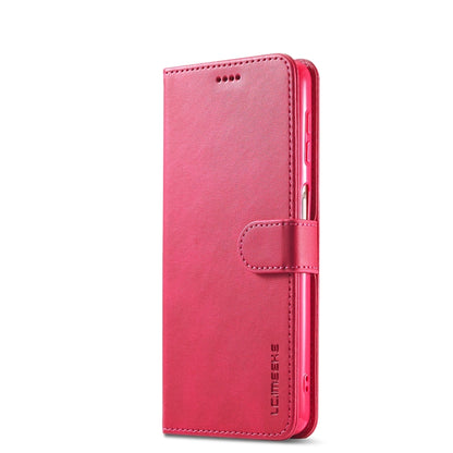 For Samsung Galaxy A32 5G LC.IMEEKE Calf Texture Horizontal Flip Leather Case, with Holder & Card Slots & Wallet & Photo Frame(Red) - Galaxy Phone Cases by LC.IMEEKE | Online Shopping UK | buy2fix
