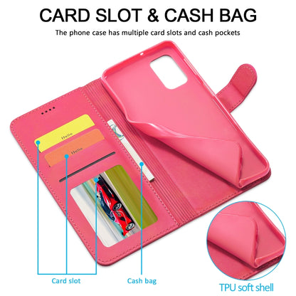 For Samsung Galaxy A32 5G LC.IMEEKE Calf Texture Horizontal Flip Leather Case, with Holder & Card Slots & Wallet & Photo Frame(Red) - Galaxy Phone Cases by LC.IMEEKE | Online Shopping UK | buy2fix
