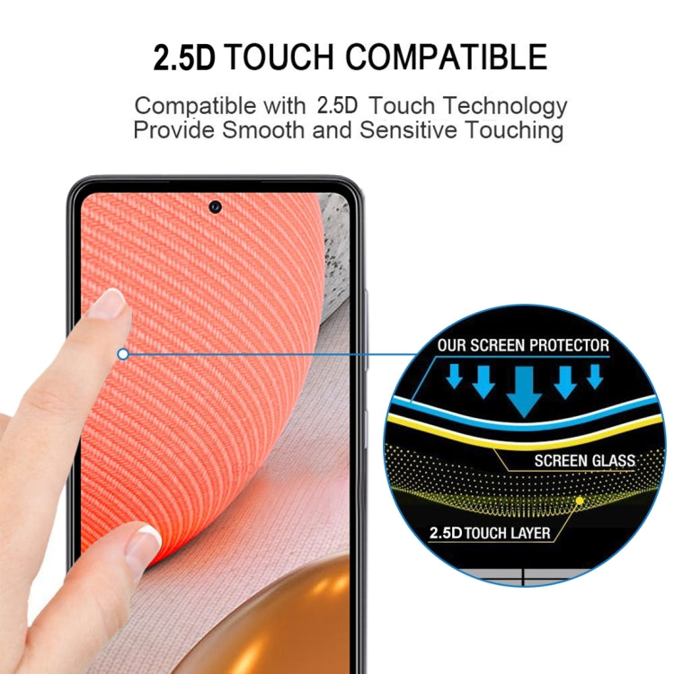 For Samsung Galaxy A72 5G / 4G Full Glue Full Screen Tempered Glass Film - Galaxy Tempered Glass by buy2fix | Online Shopping UK | buy2fix