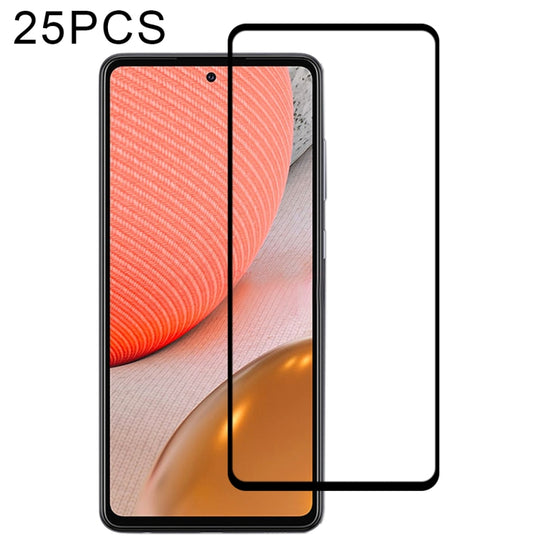 For Samsung Galaxy A72 5G / 4G 25pcs Full Glue Full Screen Tempered Glass Film