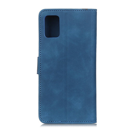 For Samsung Galaxy A52 5G / 4G KHAZNEH Retro Texture PU + TPU Horizontal Flip Leather Case with Holder & Card Slots & Wallet(Blue) by buy2fix