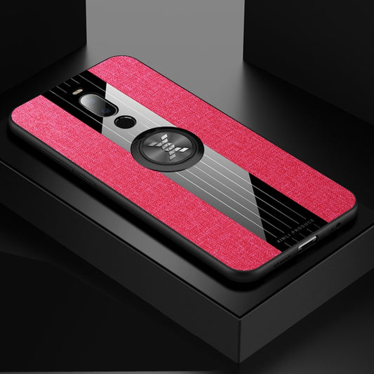 For Meizu Note 8 XINLI Stitching Cloth Texture Shockproof TPU Protective Case with Ring Holder(Red) - More Brand by XINLI | Online Shopping UK | buy2fix