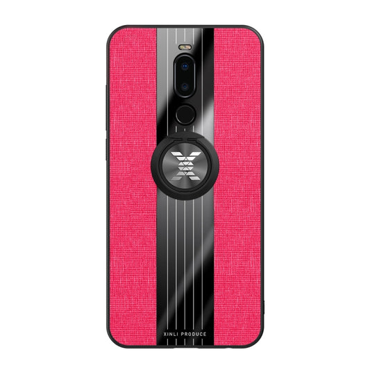 For Meizu Note 8 XINLI Stitching Cloth Texture Shockproof TPU Protective Case with Ring Holder(Red) - More Brand by XINLI | Online Shopping UK | buy2fix